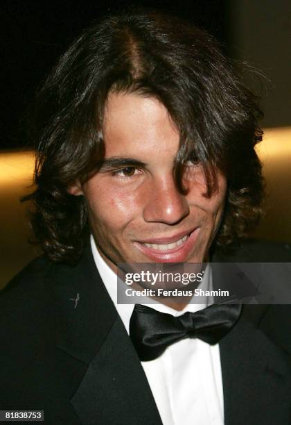 Rafael Nadal attends The Wimbledon Champions Dinner at Hotel Intercontinental Hyde Park Corner on July 6, 2008 in London, England.