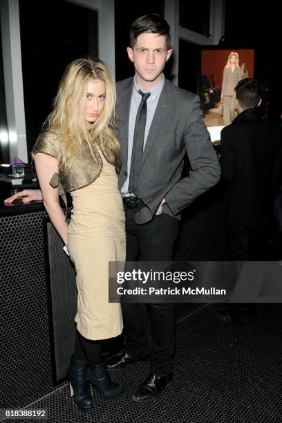 Kat Schaufelberger and Scott Merriman attend MARC JACOBS Fall 2010 Collection - After Party at The Standard on February 15, 2010 in New York City.