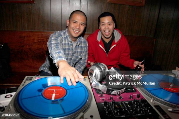 Uncle Chip and DJ Sickroc attend Launch of ANTHONY PAPPALARDO'S First Signature Shoe for RED at Arturo's Coal Oven Pizza on February 16th, 2010 in...