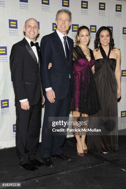 Bryan Parsons, Jeff Bewkes, Sarah Jessica Parker and Michelle Gallindo attend GREATER NEW YORK HUMAN RIGHTS CAMPAIGN ANNUAL GALA DINNER: "SPEAK THE...