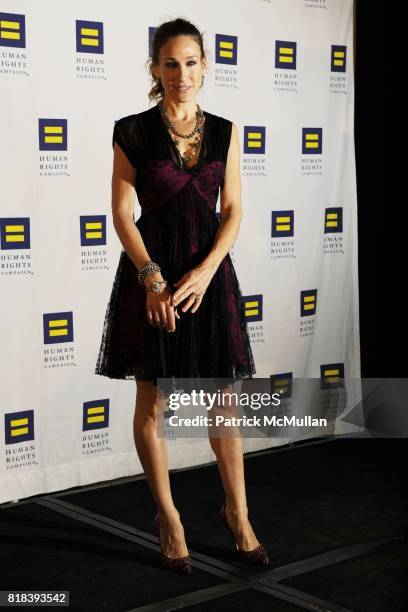 Sarah Jessica Parker attends GREATER NEW YORK HUMAN RIGHTS CAMPAIGN ANNUAL GALA DINNER: "SPEAK THE TRUTH" at Waldorf=Astoria on February 6, 2010 in...