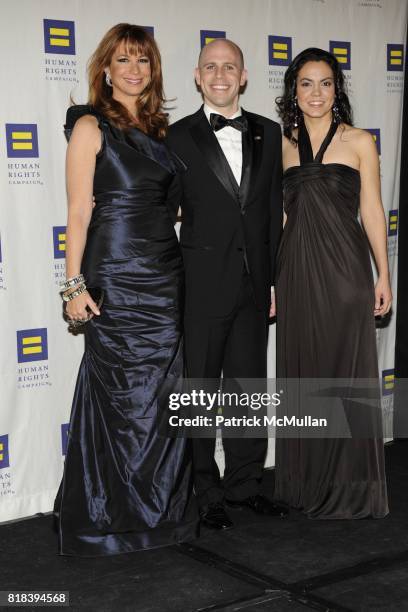 Jill Zarin, Bryan Parsons and Michelle Gallindo attend GREATER NEW YORK HUMAN RIGHTS CAMPAIGN ANNUAL GALA DINNER: "SPEAK THE TRUTH" at...