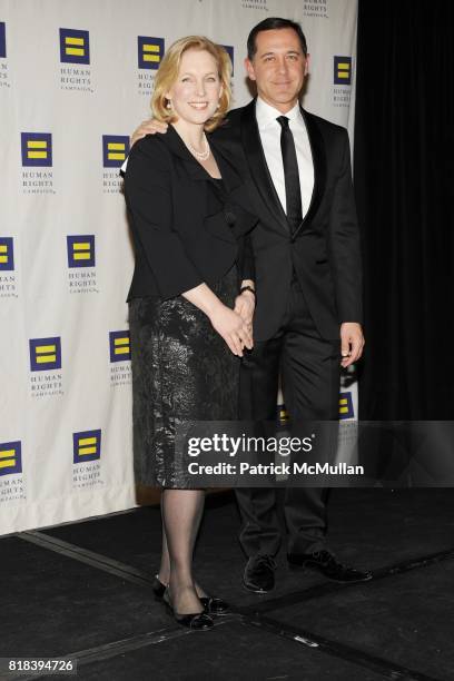 Elizabeth Gillibrand and Joe Solmonese attend GREATER NEW YORK HUMAN RIGHTS CAMPAIGN ANNUAL GALA DINNER: "SPEAK THE TRUTH" at Waldorf=Astoria on...