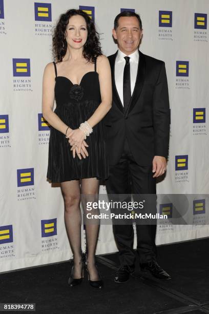 Bebe Neuwirth and Joe Solmonese attend GREATER NEW YORK HUMAN RIGHTS CAMPAIGN ANNUAL GALA DINNER: "SPEAK THE TRUTH" at Waldorf=Astoria on February 6,...