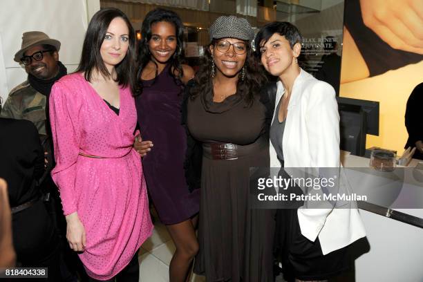 Kerry Diamond, Arlenis Sosa, Renee Garnes and Mimi Valdes attend LANCOME Party to Celebrate LATINA MAGAZINE's March Cover Star ARLENIS SOSA at The...