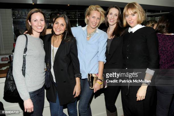 Heather Mellion, Sabine Heller, Lauren Goodman, Alexandra Kerry and Anne Koch attend SOHO HOUSE Super Bowl Party to Kick Off Fashion Week at Soho...