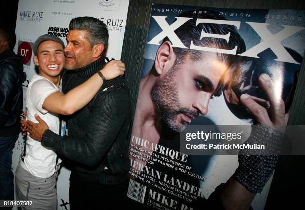 Timmy Thok and Mike Ruiz attend XEX MAGAZINE: Issue 2 Release Party at SL on February 7, 2010 in New York.