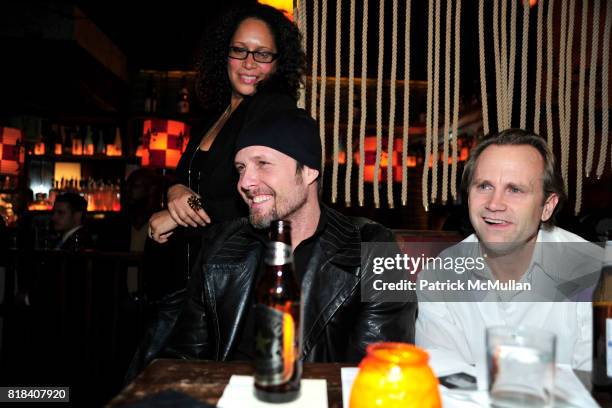 Becky James, Dean Winters and Lee Tergesen attend GILBERT STAFFORD Memorial at Hiro Ballroom on January 19, 2010 in New York City.
