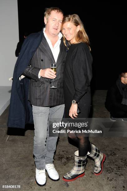 Godfrey Deeny and Elizabeth von Guttman attend Hexa by KUHO Fall/Winter 2010 Runway Show at Eyebeam Atelier on February 10, 2010 in New York City.