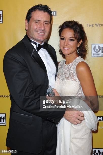 Joe Cappuccio and Eva La Rue attend THE WEINSTEN COMPANY Golden Globes After Party at Bar 210 on January 17, 2010 in Beverly Hills, California.