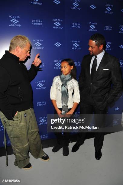 Marty Staff, Brielle Underwood and Blair Underwood attend JA Apparel Corp Debuts New JOSEPH ABBOUD Showroom at JA Apparel Corp Showroom 650 Fifth...