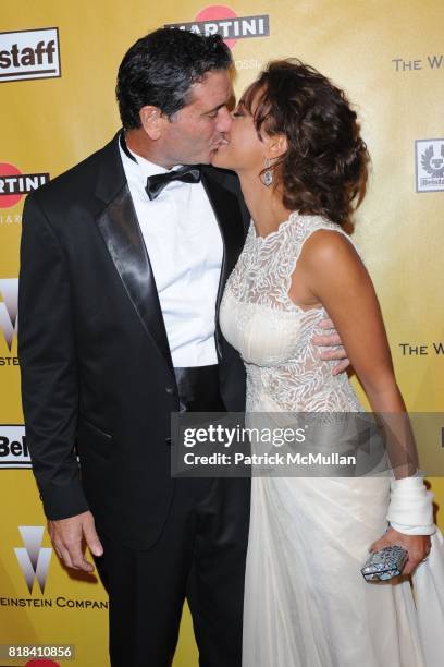 Joe Cappuccio and Eva La Rue attend THE WEINSTEN COMPANY Golden Globes After Party at Bar 210 on January 17, 2010 in Beverly Hills, California.