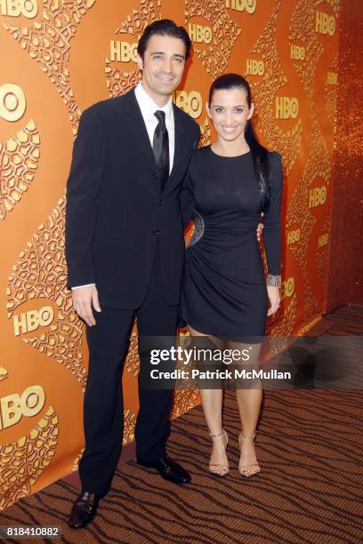 Gilles Marini and Carole Marini attend HBO Golden Globes After Party at Circa 55 Restaurant on January 17, 2010 in Beverly Hills, California.