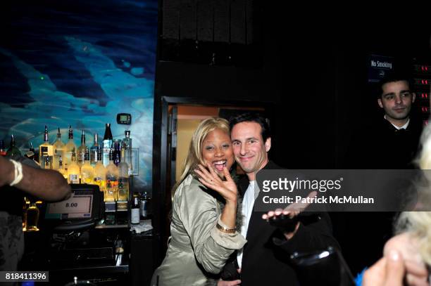 Taquana Marice Harris and David Schlachet attend BONBON at Juliet on January 18, 2010 in New York City.