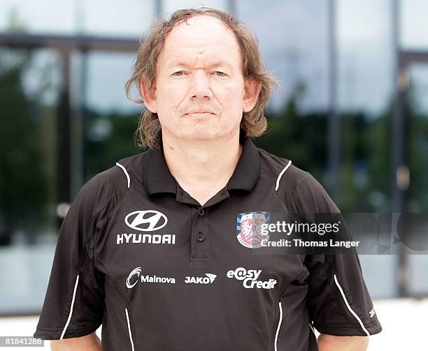 Wolfgang Uschek poses during the 2nd Bundesliga Team Presentation of FSV Frankfurt on July 06, 2008 in Offenbach, Germany.