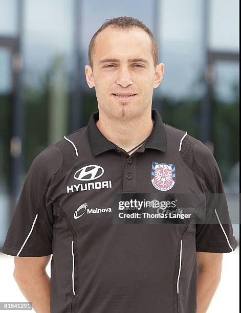 Mikayil Kabaca poses during the 2nd Bundesliga Team Presentation of FSV Frankfurt on July 06, 2008 in Offenbach, Germany.