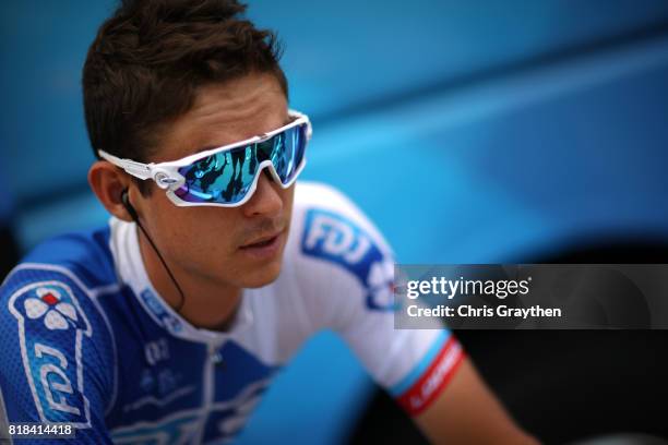 Rudy Molard of France riding for FDJ prepares to start stage 16 of the 2017 Le Tour de France, a 165km stage from Le Puy-en-Velay to Romans-sur-Isère...