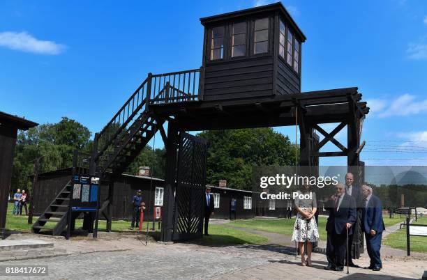 Catherine, Duchess of Cambridge and Prince William, Duke of Cambridge visit Stutthof, the former Nazi Germany Concentration Camp during day 2 of...