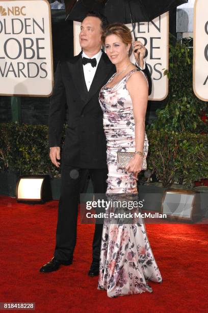 Tom Hanks and Rita Wilson attend 67th Annual Golden Globe Awards at Beverly Hilton Hotel on January 17, 2010 in Beverly Hills, California.