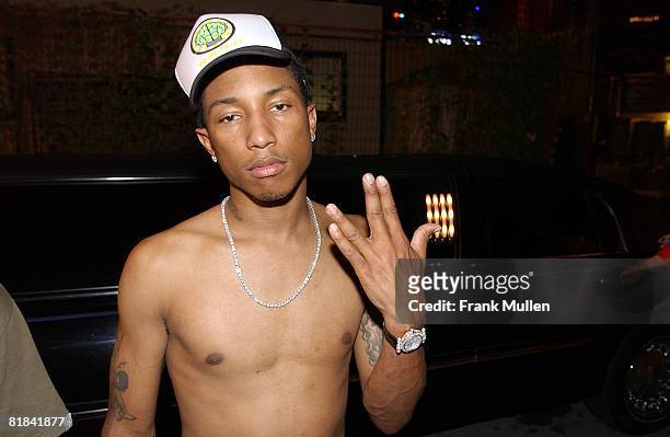Pharrell Williams of N.E.R.D. After performing