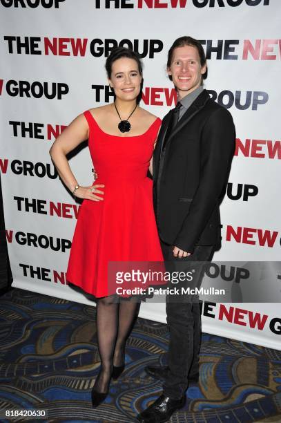 Elizabeth Jasicki and Lucas Steele attend The New Group 2010 Gala Benefit honors ROBYN GOODMAN at BB King Blues Club & Grill on January 25, 2010 in...