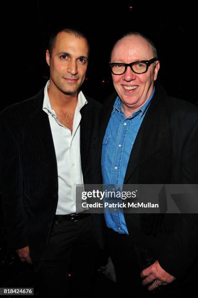 Nigel Barker and Terry George attend American Red Cross, Concern Worldwide and The Edeyo Foundation Fundraiser at 1 OAK on January 21, 2010 in New...