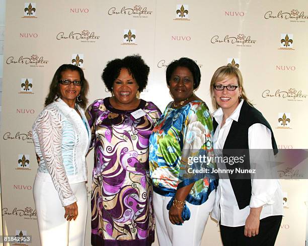 Seletha Smith Nagin, Lisa Price, Candice Washington and Ali James attend the charity shopping event at Carol's Daughter at the 2008 Essence Music...