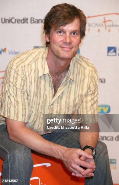 American actor Peter Krause attends the first day of Roma Fiction Fest 2008 July 7, 2008 in Rome, Italy.