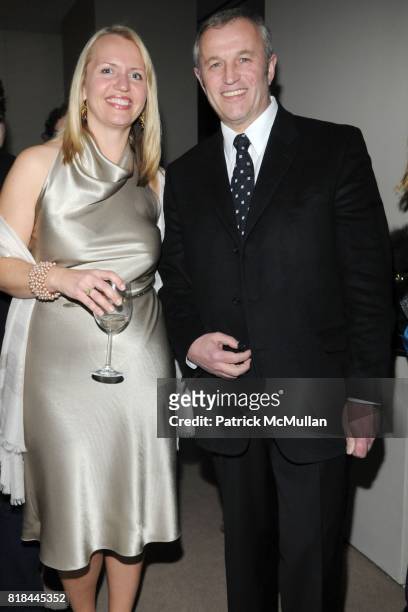 Susan Bednar Long and Joseph Klaynberg attend TOCAR Interior Design 10 Year Anniversary Celebration at Core Club on January 28, 2010 in New York City.