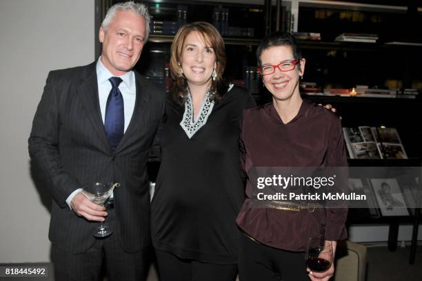 Tracy Bahl, Christina Sullivan and Anne Watkins attend TOCAR Interior Design 10 Year Anniversary Celebration at Core Club on January 28, 2010 in New...