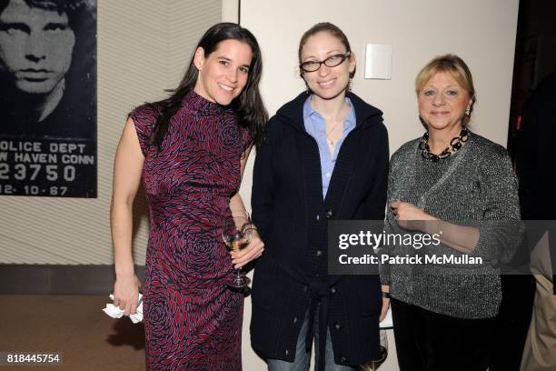 Annie Block, Laurel Petriello and Carolyn Sollis attend TOCAR Interior Design 10 Year Anniversary Celebration at Core Club on January 28, 2010 in New...