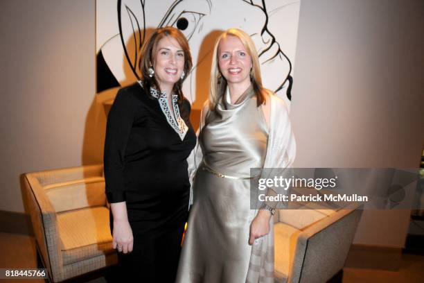 Christina Sullivan and Susan Bednar Long attend TOCAR Interior Design 10 Year Anniversary Celebration at Core Club on January 28, 2010 in New York...