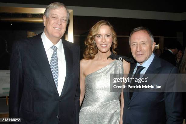 David Koch, Julia Koch and Laurence Graff attend WITTELSBACH-GRAFF DIAMOND Unveiling - Private Dinner at Smithsonian National Museum of Natural...