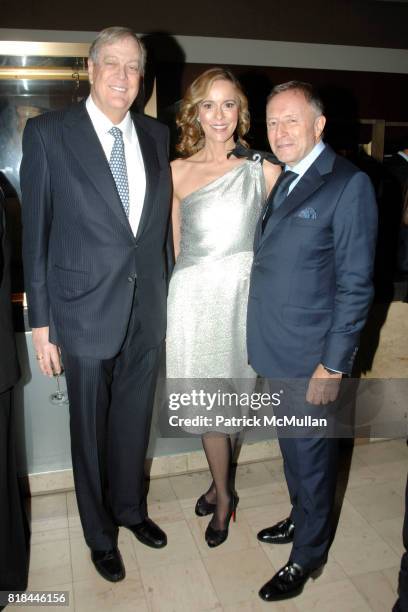 David Koch, Julia Koch and Laurence Graff attend WITTELSBACH-GRAFF DIAMOND Unveiling - Private Dinner at Smithsonian National Museum of Natural...