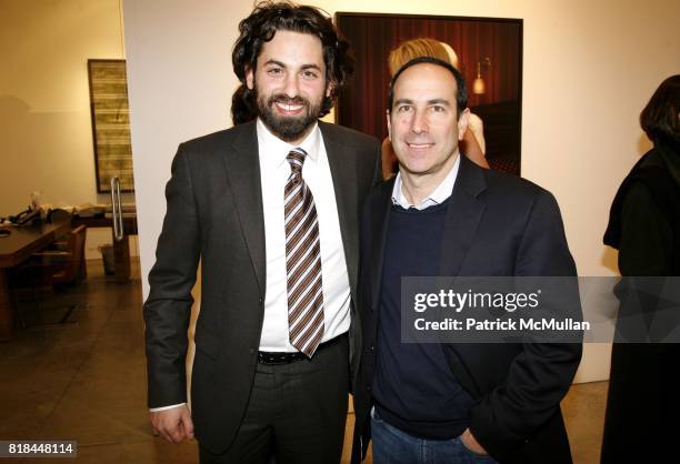 Joseph Kraeutler and Howard Bernstein attend ERWIN OLAF Opening Reception at Hasted Hunt Kraeutler on January 28, 2010 in New York.