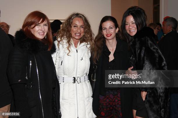 Nicole Miller, Ann Dexter Jones, Chiara Clemente and Helen Lee Schifter attend PATTI SMITH and STEVEN SEBRING: OBJECTS OF LIFE Opening Reception at...