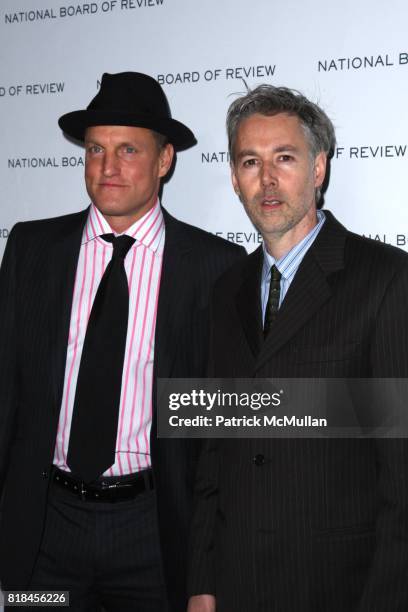 Woody Harrelson and Adam Yauch attend THE NATIONAL BOARD OF REVIEW OF MOTION PICTURES AWARDS GALA at Cipriani 42nd St. On January 12, 2010 in New...