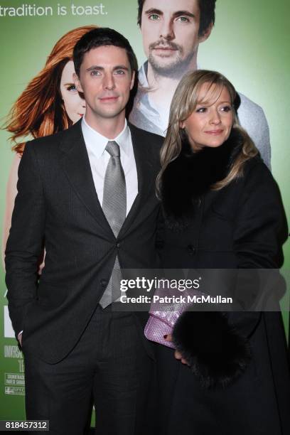 Matthew Goode and Sophie Dymoke attend UNIVERSAL PICTURES and SPYGLASS ENTERTAINMENT Present the World Premiere of "LEAP YEAR" at Directors Guild of...