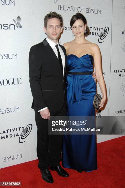Glenn Howerton and Jill Latiano attend 3rd Annual ART OF ELYSIUM Black Tie Charity Gala at 9900 Wilshire Blvd on January 16, 2010 in Los Angeles,...