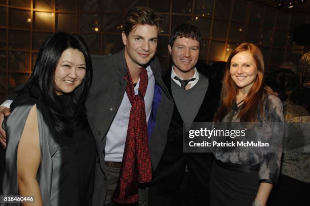Susan Shin, Gale Harold, Nick Dietz and Taylor Mikolasy attend Shanghai Tang and Solerno's Premiere of Fay Ann Lee's "Falling For Grace" at Asia...