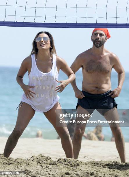 Eva Longoria and her husband Pepe Baston have been on July 18, 2017 in Marbella, Spain.