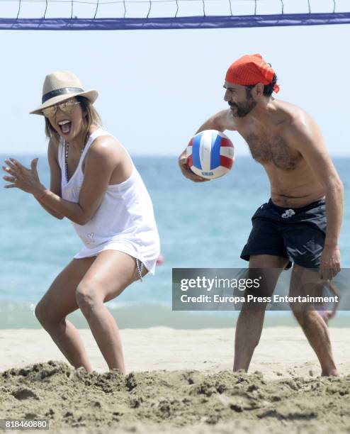 Eva Longoria and her husband Pepe Baston have been on July 18, 2017 in Marbella, Spain.
