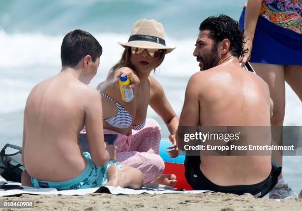 Eva Longoria and her husband Pepe Baston have been on July 18, 2017 in Marbella, Spain.