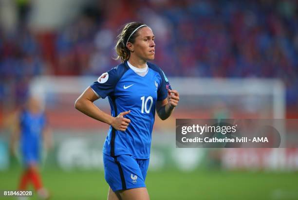 Camile Abily of France Women during the UEFA Women's Euro 2017 match between France and Iceland at Koning Willem II Stadium on July 18, 2017 in...