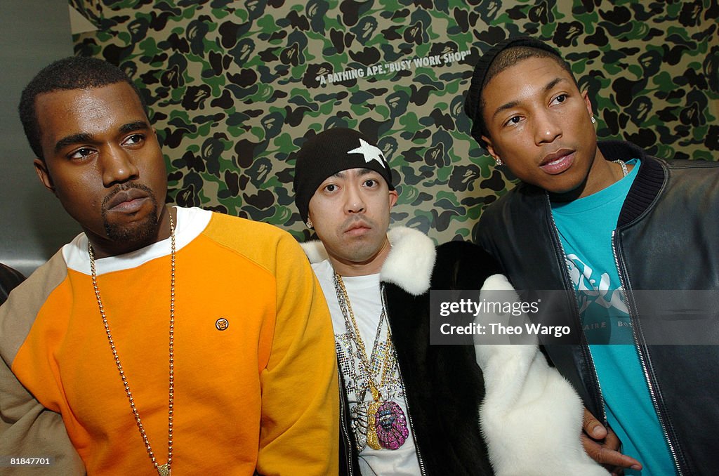Kanye West, Nigo and Pharrell Williams News Photo - Getty Images
