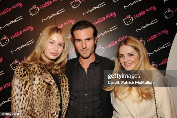 Anna Abramovich, Jeremiah Silva, Sylvia Phillip attend M.A.C. Cosmetics and V Magazine Celebrate the Launch of M.A.C. Hello Kitty Collection at Cedar...