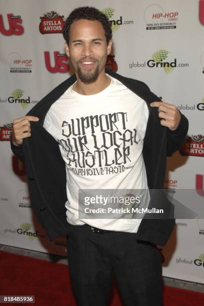 Quddus attend Stella Artois and Global Grind Presents Russell Simmons' Celebration To Grammy Award Nominees at a Private Residence on February 08,...