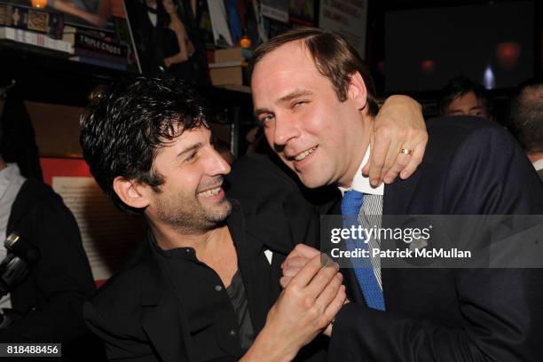 Andre Andre, Paul Sevigny attend INTERVIEW celebrates Patrick McMullan's 20th Anniversary at Elaine's on February 10, 2009 in New York City.