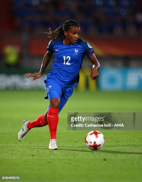 Elodie Thomis of France Women during the UEFA Women's Euro 2017 match between France and Iceland at Koning Willem II Stadium on July 18, 2017 in...