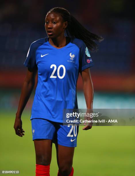 Kadidiatou Diani of France Women during the UEFA Women's Euro 2017 match between France and Iceland at Koning Willem II Stadium on July 18, 2017 in...